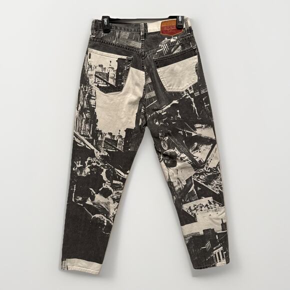 Vintage PEPE Jeans of London Black And White‎ printed images 29x31 Womens Rare - Picture 5 of 7